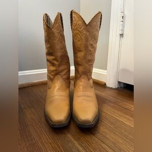 Crush by Durango Tan Western Cowboy Boots Embossed